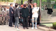 [★영상] 방탄소년단, '피땀눈물로 돌아왔어요' (뮤직뱅크 출근길) / YTN (Yes! Top News)