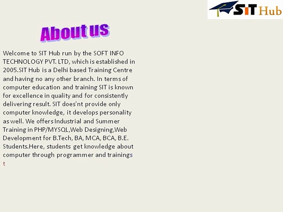 Web Designing Course, Training, Institute in Dwarka, Uttam Nagar