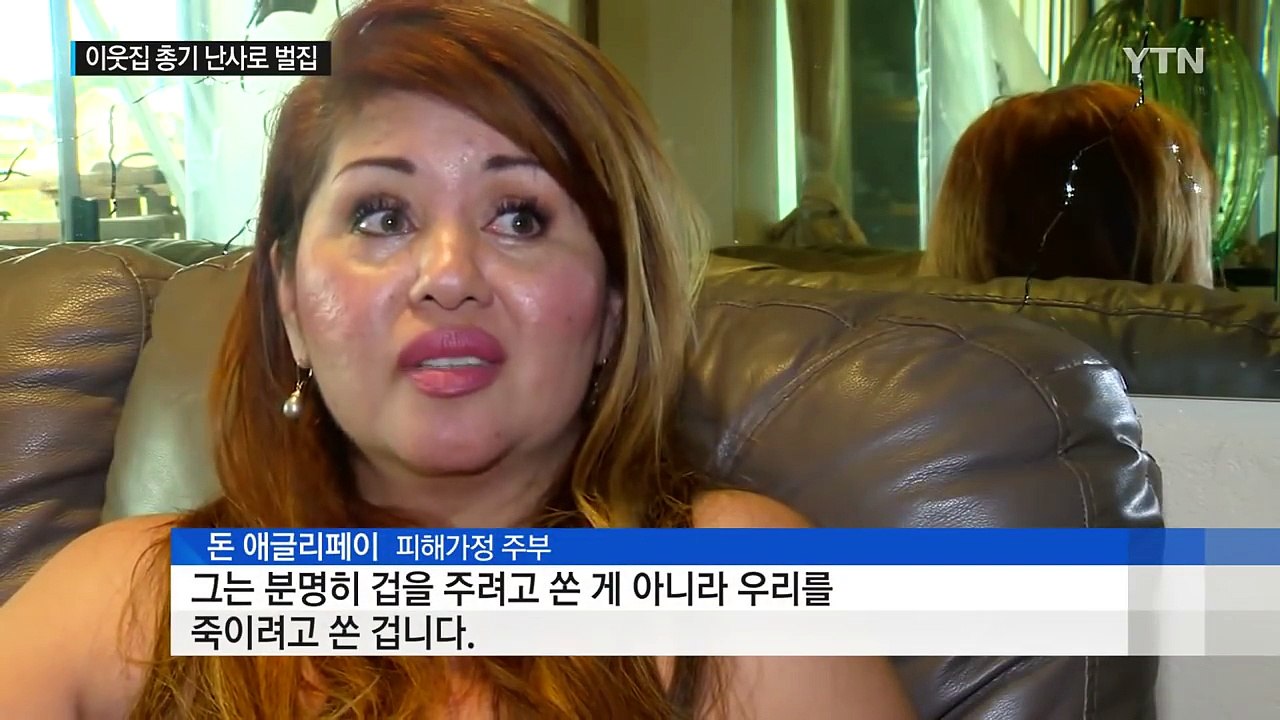 안이한 경찰 돌아간 뒤 이웃집 총기 난사로 벌집 / YTN (Yes! Top News)