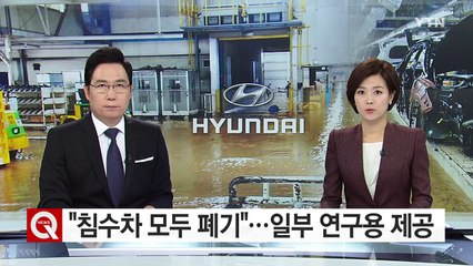 현대차 "침수차 1,087대 모두 폐기"...일부 연구용 제공 / YTN (Yes! Top News)