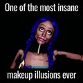 One of the most insane makeup illusions ever
