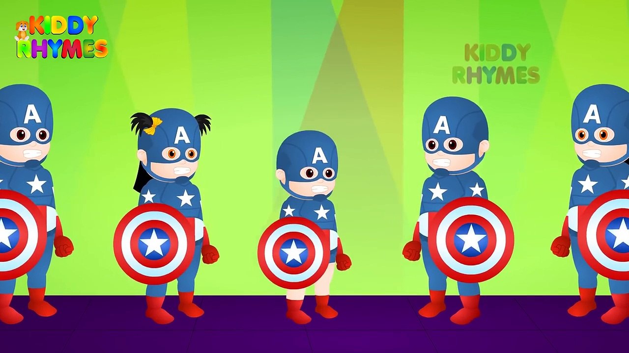 Finger Family Collection | Captain America Finger Family (Captain America Vs Venom) Finger Family
