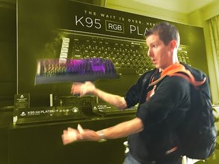The Corsair K95 Platinum Drops