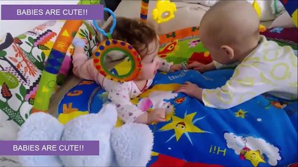 Twin Babies Laughing At Each Other Funny Video For Relaxing Must Watch twin baby funny video laughing hillarious and cut