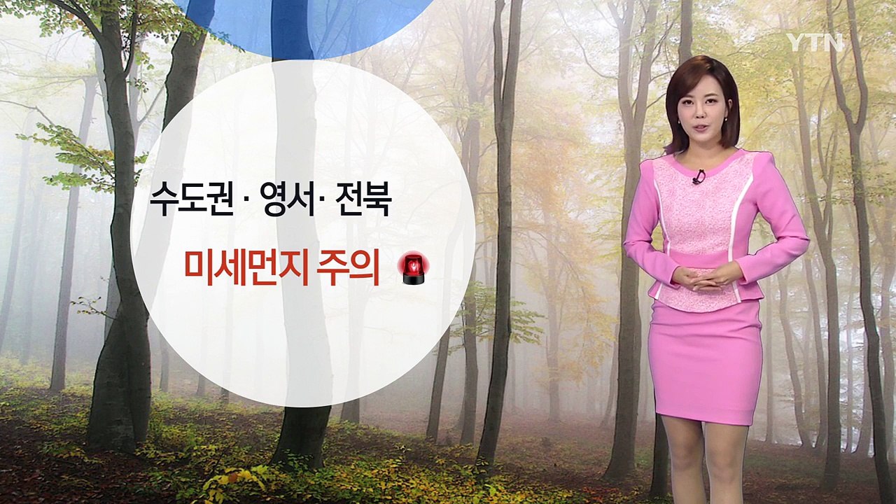 [날씨] 포근한 늦가을...중부 곳곳 비, 미세먼지 주의 / YTN (Yes! Top...