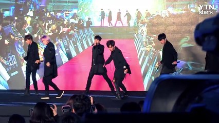[★영상] "톰 크루즈 형님 응원 왔어요"…인피니트 '태풍' 축하 공연 / YTN (Yes! Top News)