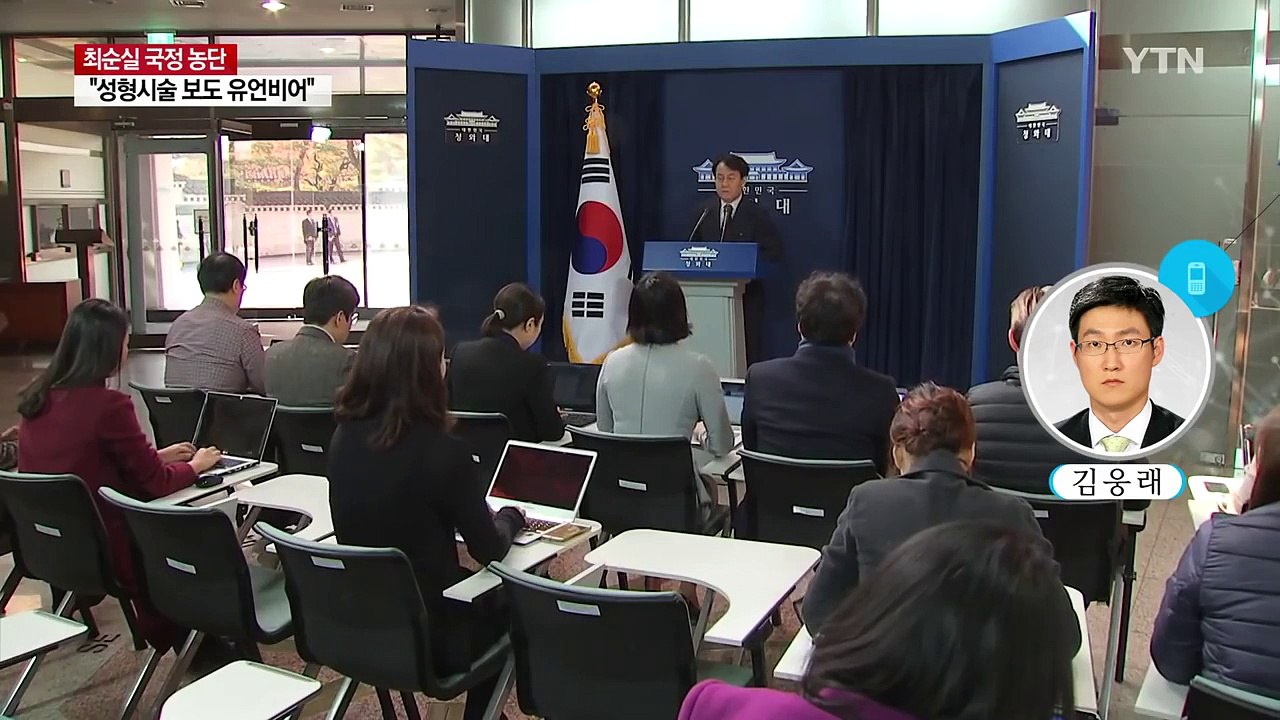 청와대 "세월호 때 성형시술, 근거 없는 유언비어" / YTN (Yes! Top News)
