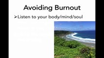 012 Avoiding Burnout