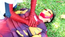 Joker Kidnaps Baby from Pink Spidergirl w_ Spiderman - Fun Superheroes Movie in Real L
