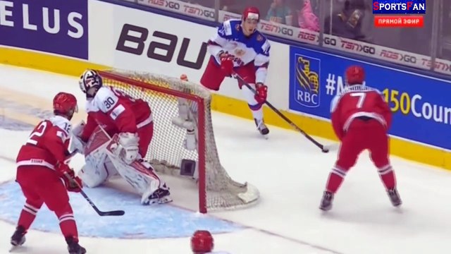 РОССИЯ - ДАНИЯ 4-0. ХОККЕЙ МЧМ-2017. ОБЗОР МАТЧА. 1/4 ФИНАЛА. 02.01.2017