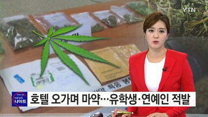 호텔 오가며 마약 파티...유학생·연예인 대거 적발 / YTN (Yes! Top News)