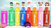 Learn colors Giant Huge Crayons shapes baby toys hammer ball jumping pop up toy Change Outfits