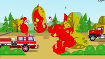 Das Polizeiauto und der Feuerwehrauto | Lehrreicher Zeichentrickfilm | Cartoon für Kinder