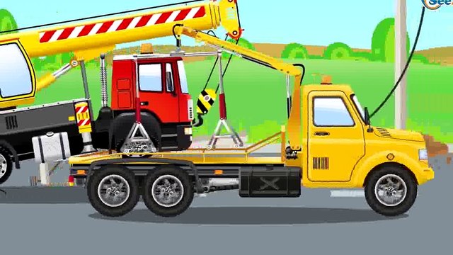 Das Polizeiauto Zeichentrick Lernen und bauen Autos für Kinder Lehrreicher Zeichentrickfil