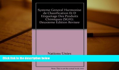 PDF [FREE] DOWNLOAD  Systeme General Harmonise De Classification Et D Etiquetage Des Produits