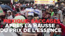 Mexique : des magasins saccagés après la hausse du prix de l'essence