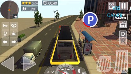 Drive The Bus To The Red Spotn Passengers Get Picked Up