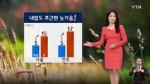 [날씨] 내일 전국 구름 많고 포근...모레부터 초겨울 추위 / YTN (Yes! Top News)