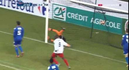 Cabrel Mendy Goal HD - Grenoble 0-1 Frejus 07.01.2017