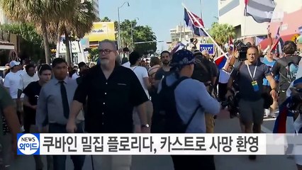 쿠바인 밀집 플로리다, 카스트로 사망 축제 분위기 / YTN (Yes! Top News)
