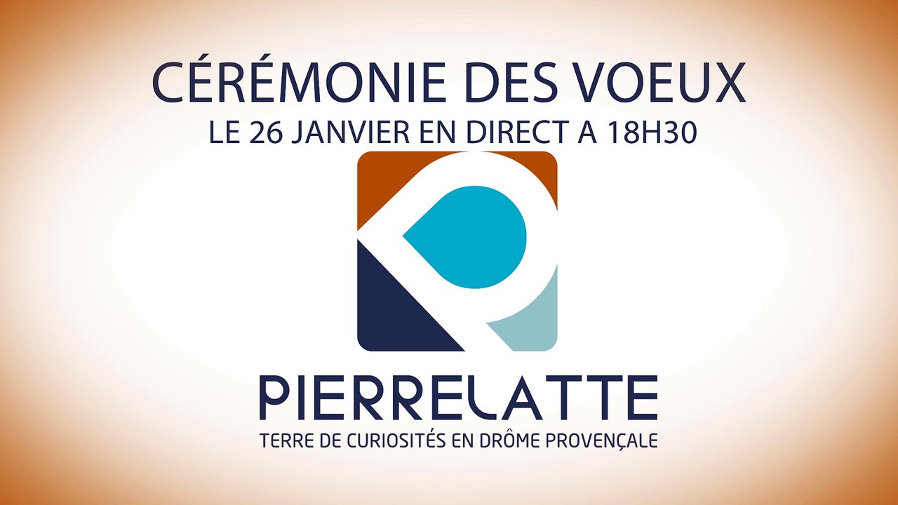 Voeux à la population de Marie Pierre MOUTON, maire de PIERRELATTE Début 18h30