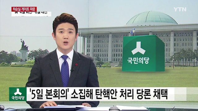 국민의당, '5일 본회의' 소집해 탄핵안 처리 당론 채택 / YTN (Yes! Top News)