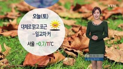 [날씨] 오늘 대체로 맑고 낮 동안 포근...일교차 주의 / YTN (Yes! Top News)