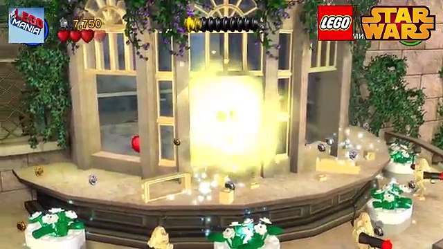 Cartoon LEGO Star Wars on the Russian series 3 Escape from Naboo. Cartoons for kids. Lego Star Wars