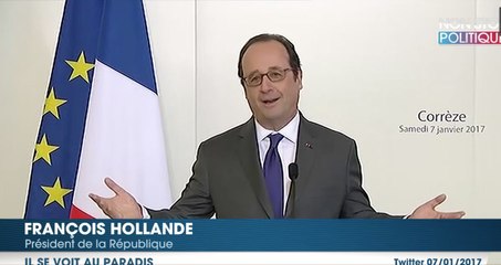 François Hollande ironise sur son avenir : "je vais au paradis"