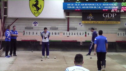Quatrième tour, Sport Boules, Club Elite Masculin, J8, Aix-les-Bains contre Fontaine, saison 2016-2017