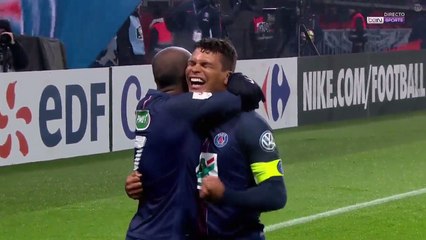 1-0 But de Thiago Silva - PSG vs Bastia - Coupe de France - 07.01.2017 [HD]