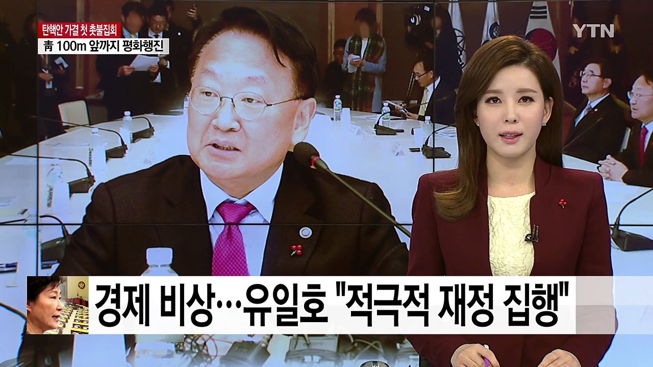 '탄핵 경제' 비상...유일호 "적극적 재정 집행" / YTN (Yes! Top News)