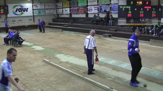 Premier tour, tir progressif, Sport Boules, Club Elite Masculin, J8, Aix-les-Bains contre Fontaine, saison 2016-2017