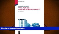 BEST PDF  VWL fÃ¼r die Immobilienwirtschaft (Studientexte Real Estate Management) (German Edition)