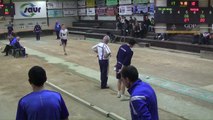 Troisième tour, tir rapide double, Sport Boules, Club Elite Masculin, J8, Aix-les-Bains contre Fontaine, saison 2016-2017