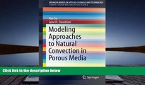 BEST PDF  Modeling Approaches to Natural Convection in Porous Media (SpringerBriefs in Applied