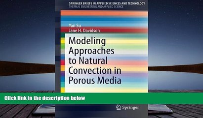 BEST PDF  Modeling Approaches to Natural Convection in Porous Media (SpringerBriefs in Applied