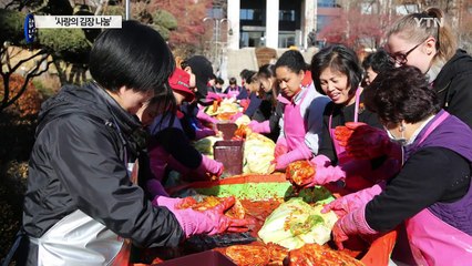 [좋은뉴스] 학생들에게 '김치 선물'한 미화원 어머니 / YTN (Yes! Top News)