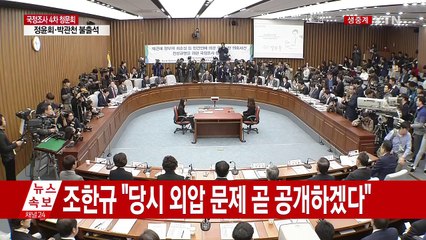 [청문회영상] 조한규 "양승태 대법원장 사찰문건 있었다" / YTN (Yes! Top News)