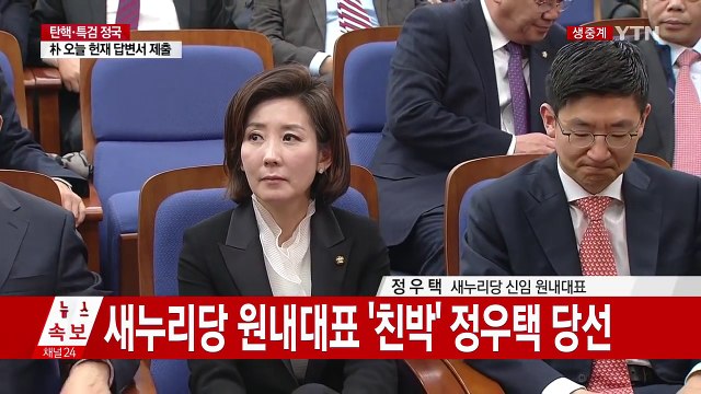 새누리당 신임 원내대표 '친박' 정우택 당선소감 / YTN (Yes! Top News)