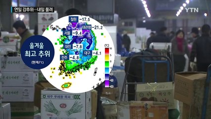 [날씨] 올겨울 가장 추운 날씨...주말 추위 풀려 / YTN (Yes! Top News)