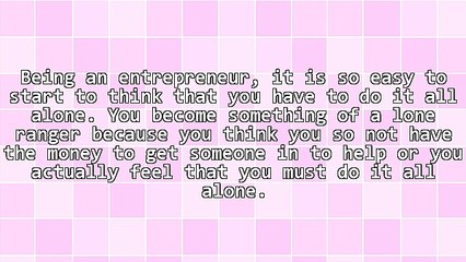 You Cannot Do It All Alone - If You Want to Get Rich, Get Support