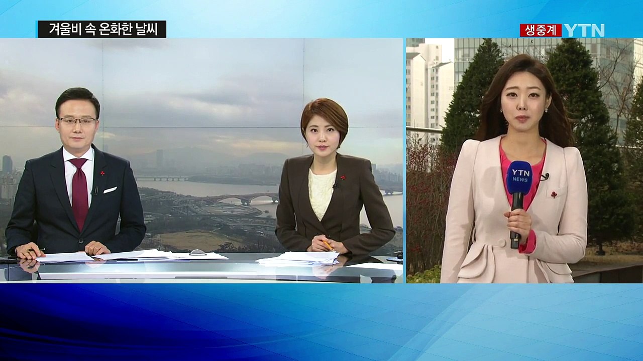 [날씨] 겨울비 속 온화한 날씨...비 점차 그쳐 / YTN (Yes! Top News)