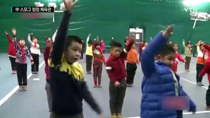 스모그로 신음하는 중국...'공기청정 체육관' 등장 / YTN (Yes! Top News)