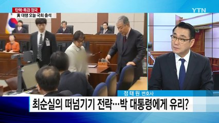 최순실의 떠넘기기 전략...朴 대통령에게 유리? / YTN (Yes! Top News)