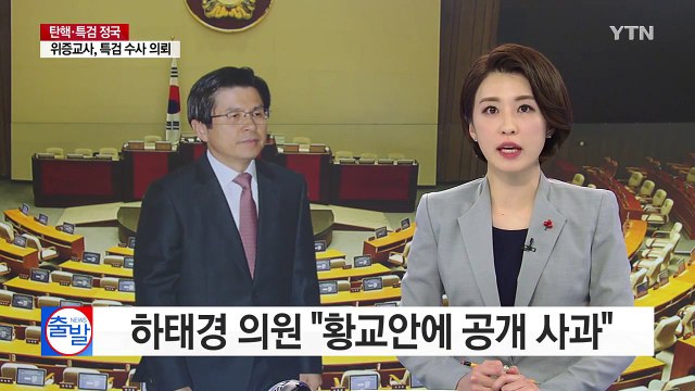 황교안 대행과 언쟁한 하태경 의원 공개 사과 / YTN (Yes! Top News)