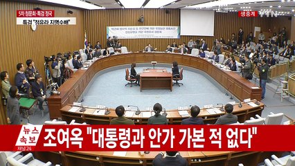최순실 국정조사 5차 청문회 (20)  / YTN (Yes! Top News)