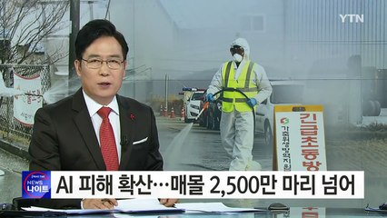 AI 피해 확산...매몰 2천500만 마리 넘어 / YTN (Yes! Top News)