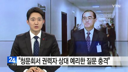 태영호 "청문회서 권력자 상대로 예리한 질문하는 데 충격" / YTN (Yes! Top News)