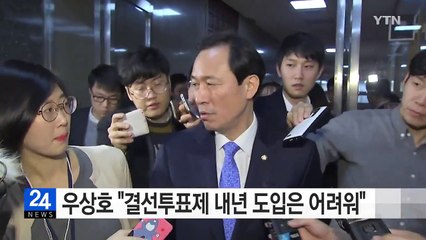 우상호 "결선투표제 내년 대선 도입 어려워" / YTN (Yes! Top News)